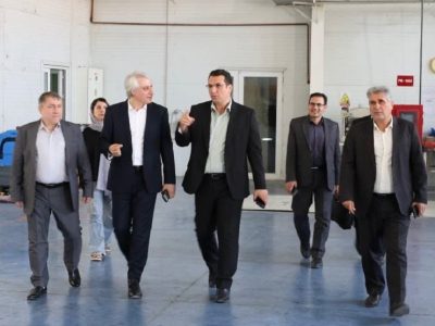 حمایت بانک ملی از تولید در قزوین؛ بازدید اعضای هیأت عامل از یک واحد صنعتی