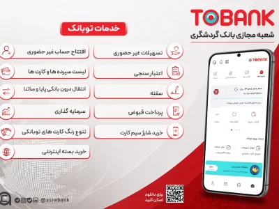 توبانک؛ خدمات بانکی و مالی بانک گردشگری در بستر دیجیتال